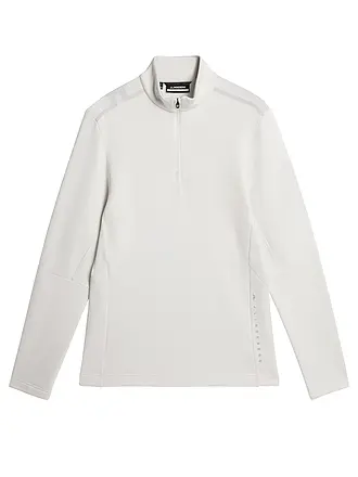 J.LINDEBERG | Damen Unterzieh Zipshirt  Vinnie Quarter Zip Mid Layer | hellgrau